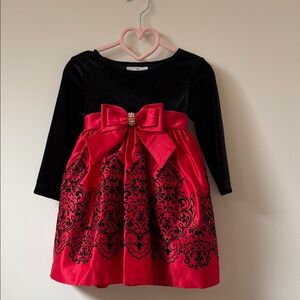 Rare Editions Black and Red Formal Girls Dress